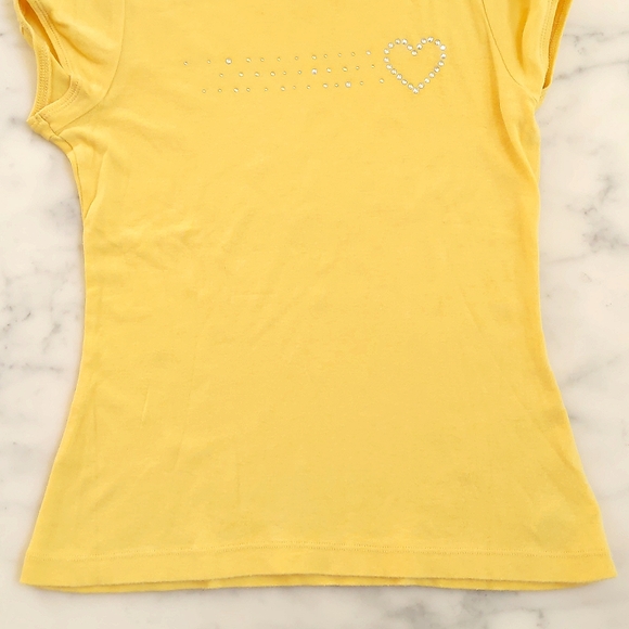 NWOT. The Children's Place 100% Cotton Short Sleeve Tee with crystal butterfly. - Picture 4 of 4